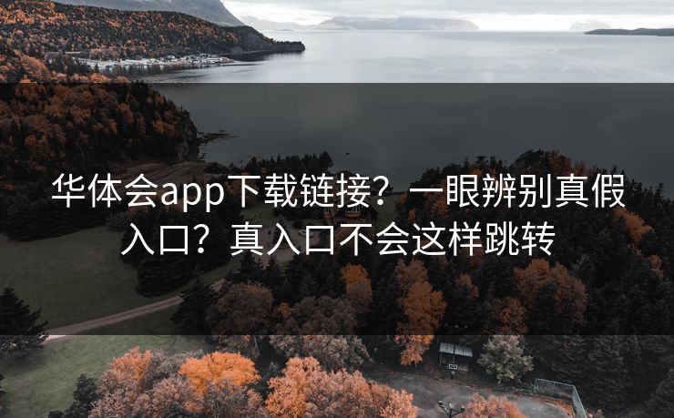 华体会app下载链接？一眼辨别真假入口？真入口不会这样跳转